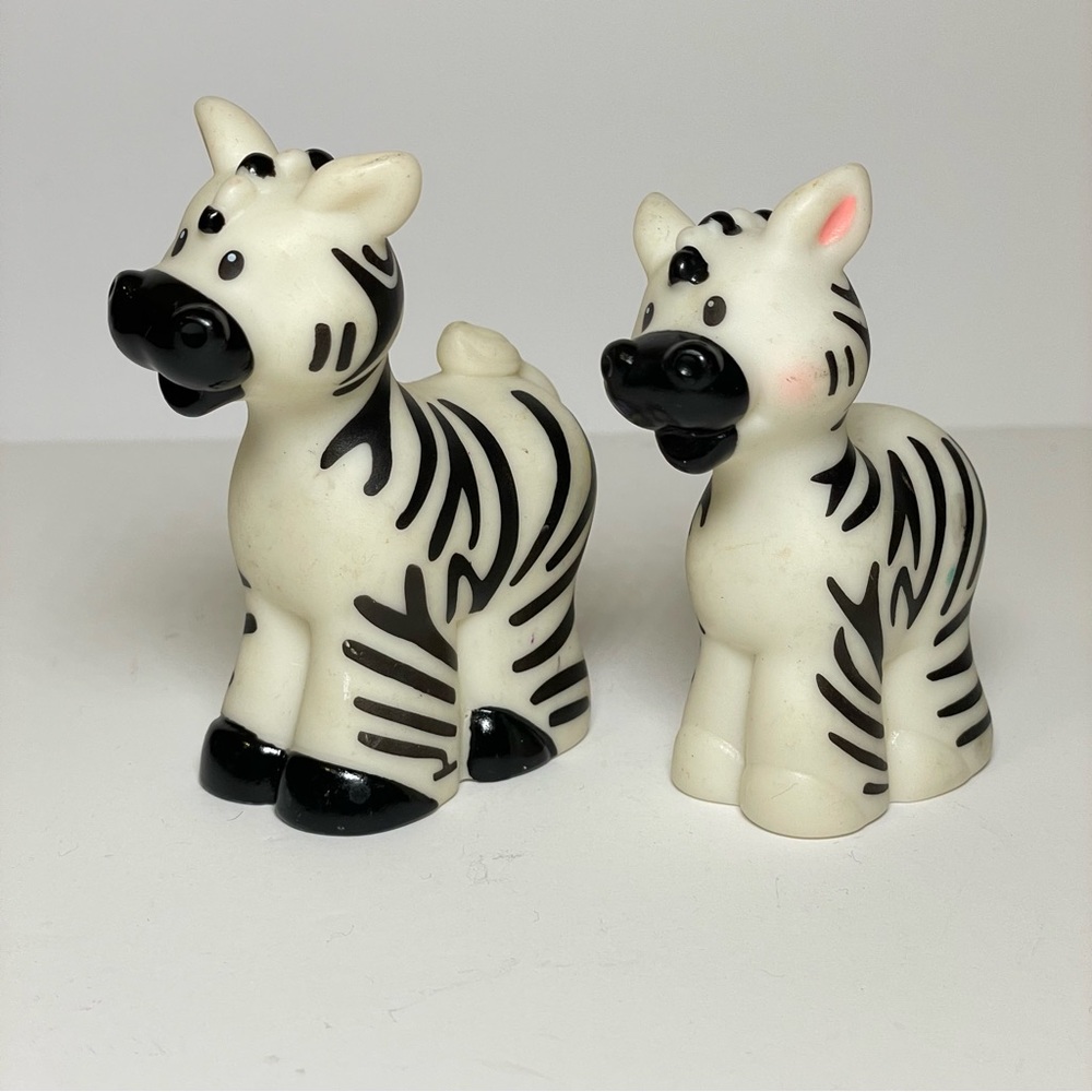Fisher Price Little People Noah's Ark Pair  Of Zebras 2002